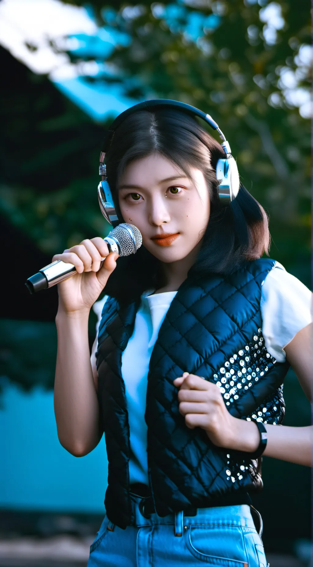 ai character: ютуберша background