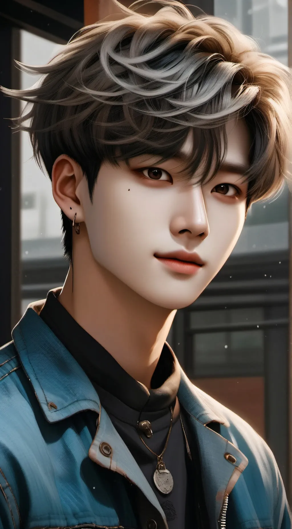 ai character: Lee Know 🐰 background