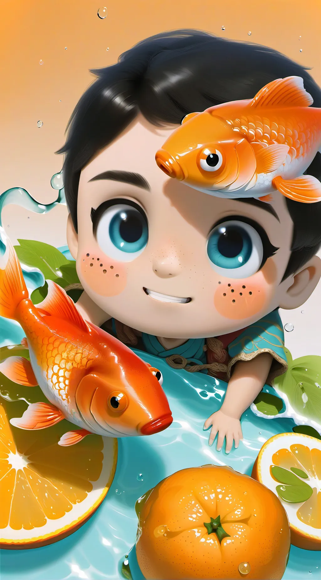 ai character: le poisson Steve background