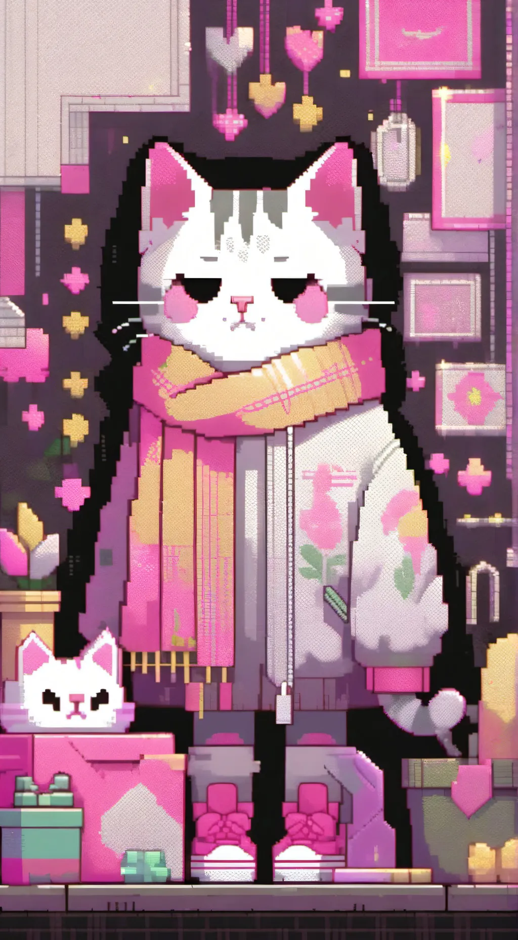 ai character: lily the emoji cat background