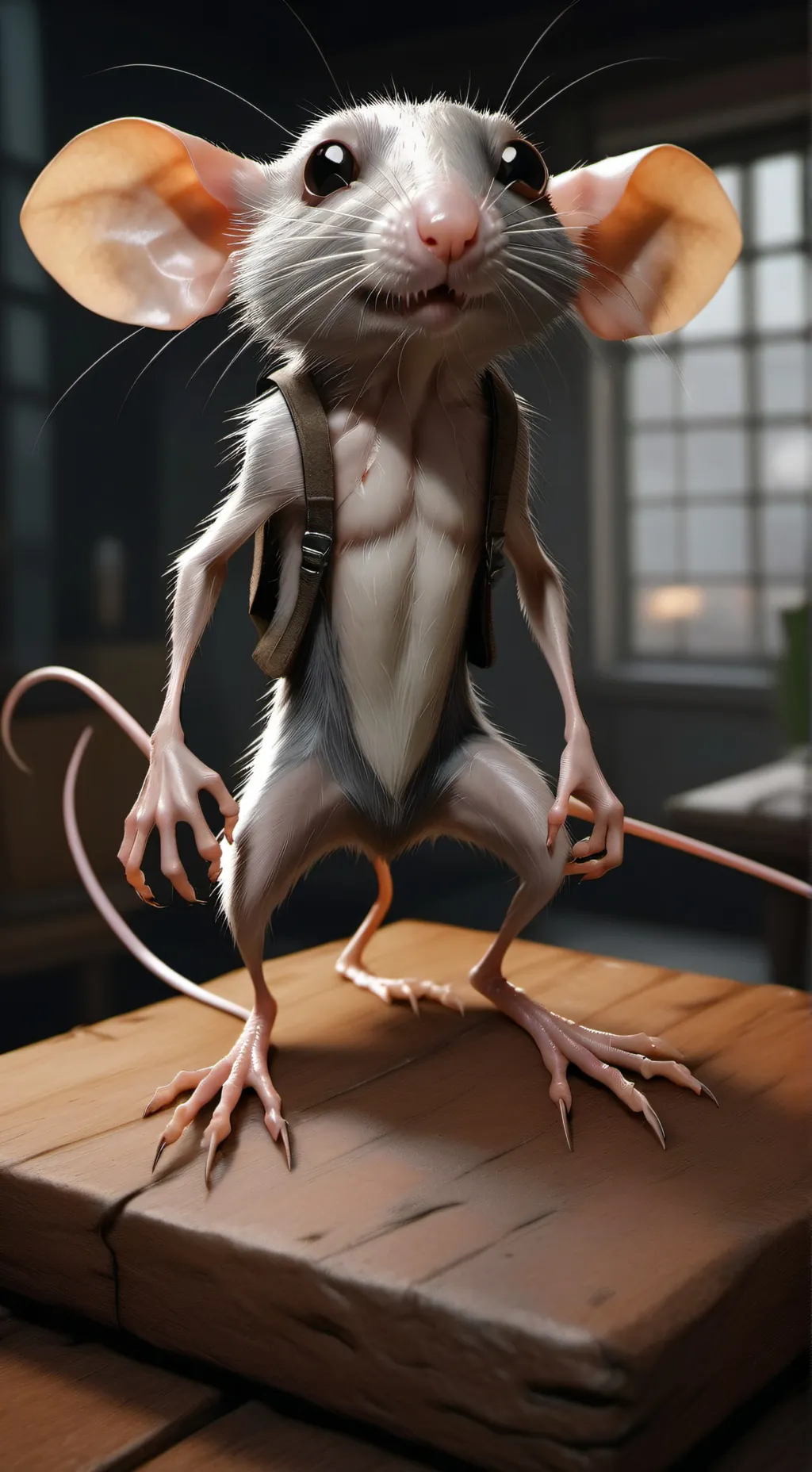 ai character: Larry the rat  background