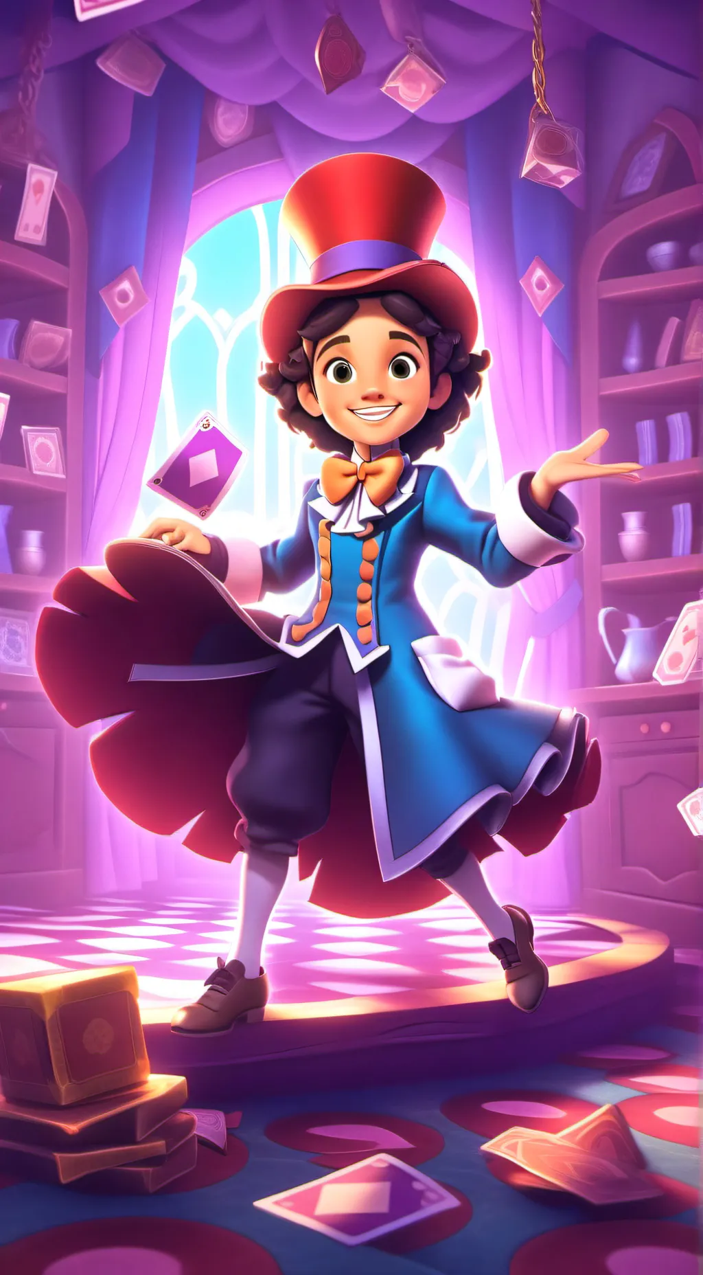 ai character: mad hatter background