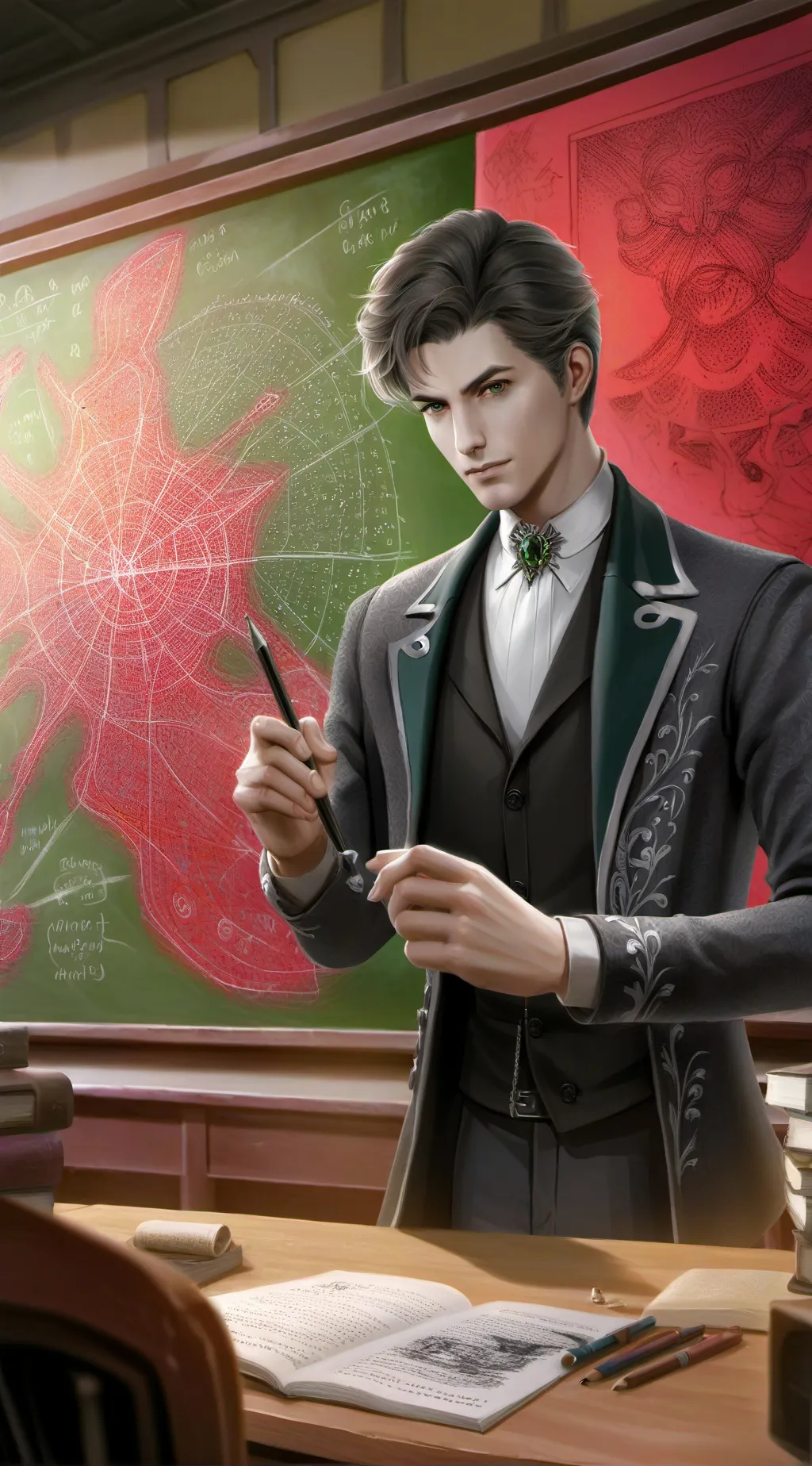 ai character: Dr. Math Meme background