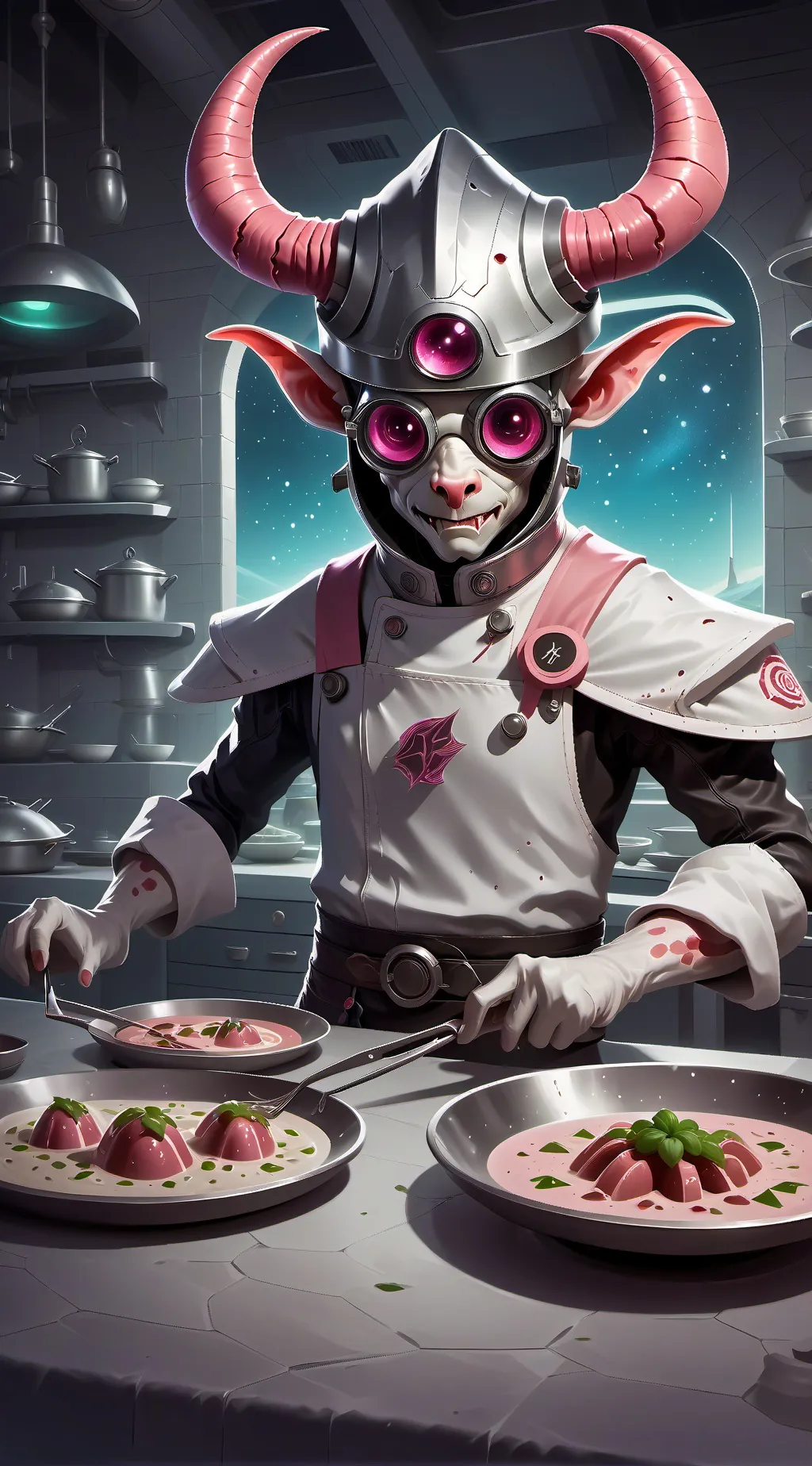 ai character: Galactic Gourmet Enterprise background