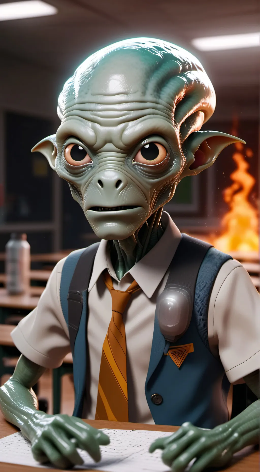 ai character: Blargh background