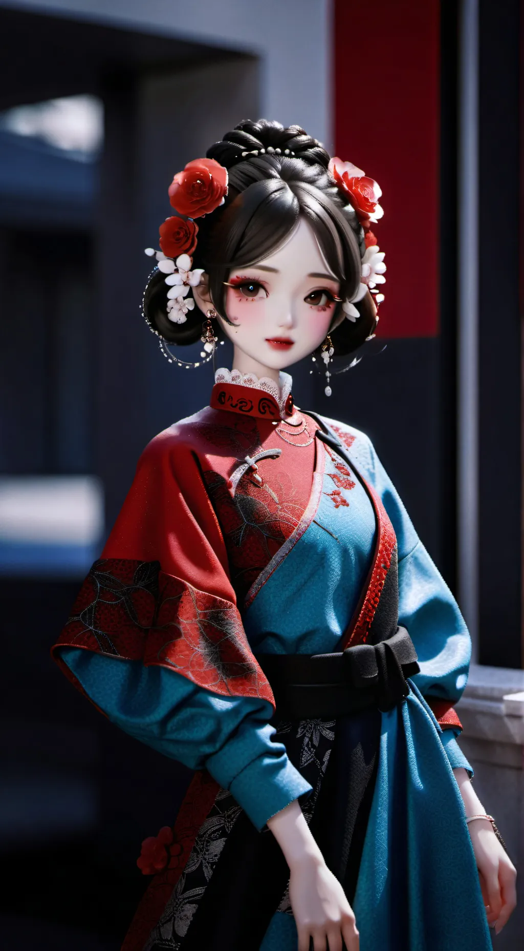 ai character: 🔪👹❤️ background