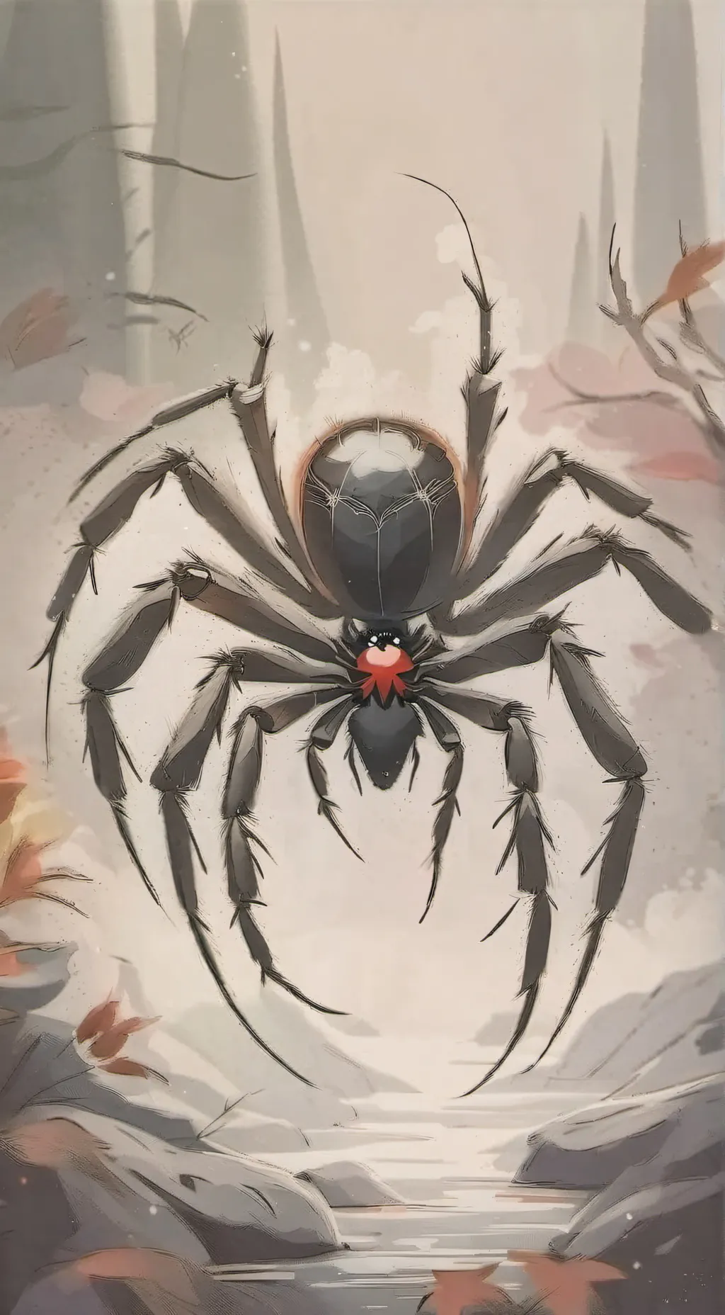 ai character: crystal background