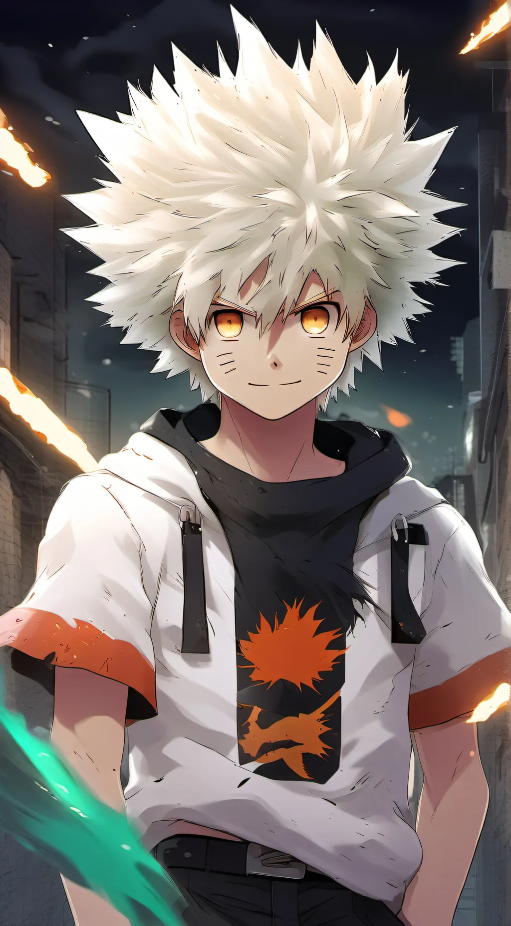 ai character: Mha New student  background