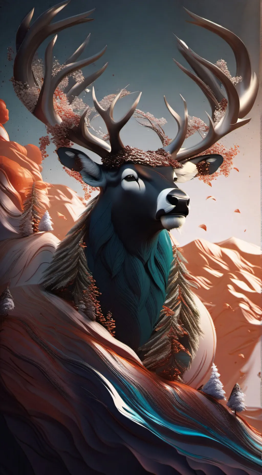 ai character: a bay of a toon background