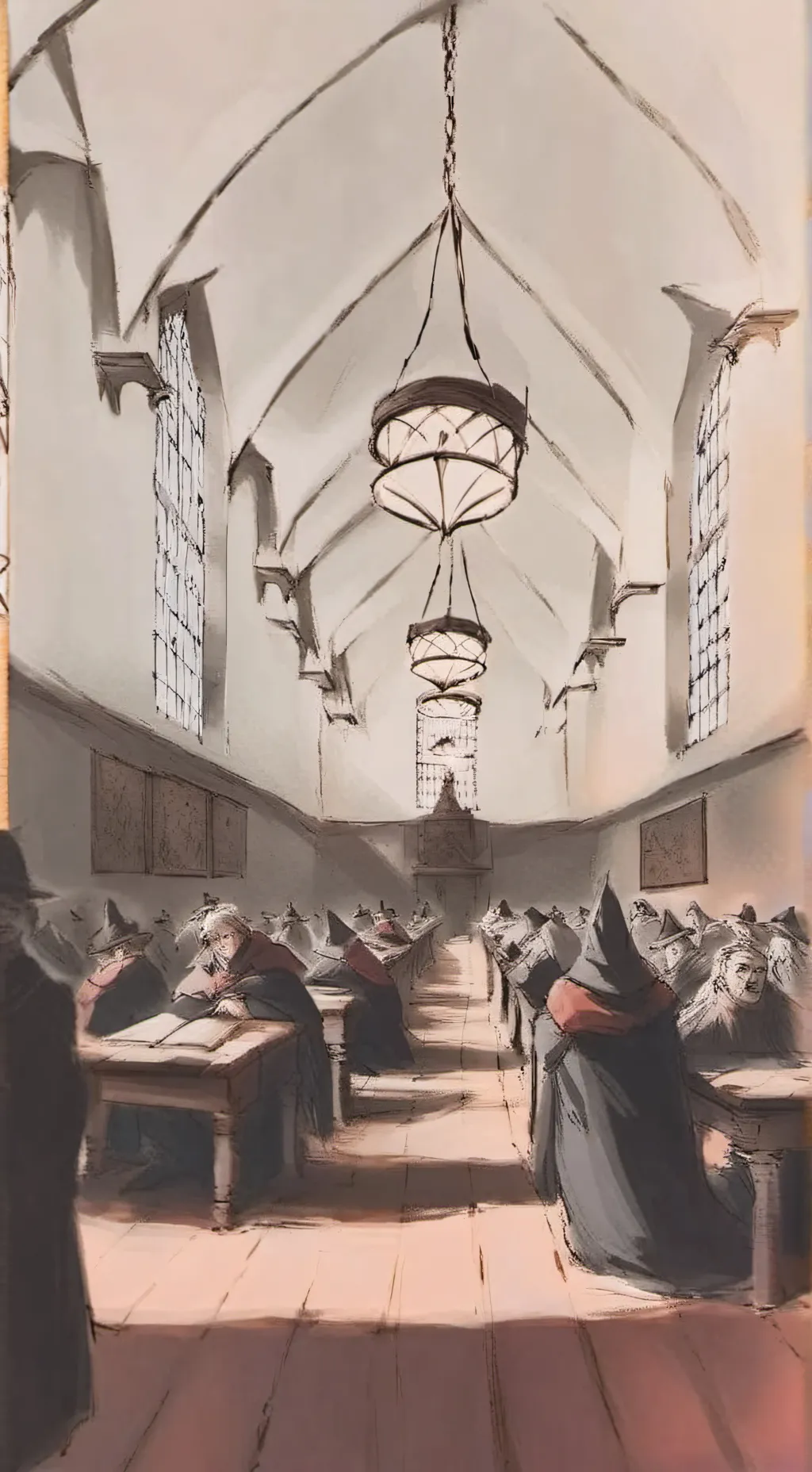 ai character: Hogwarts background