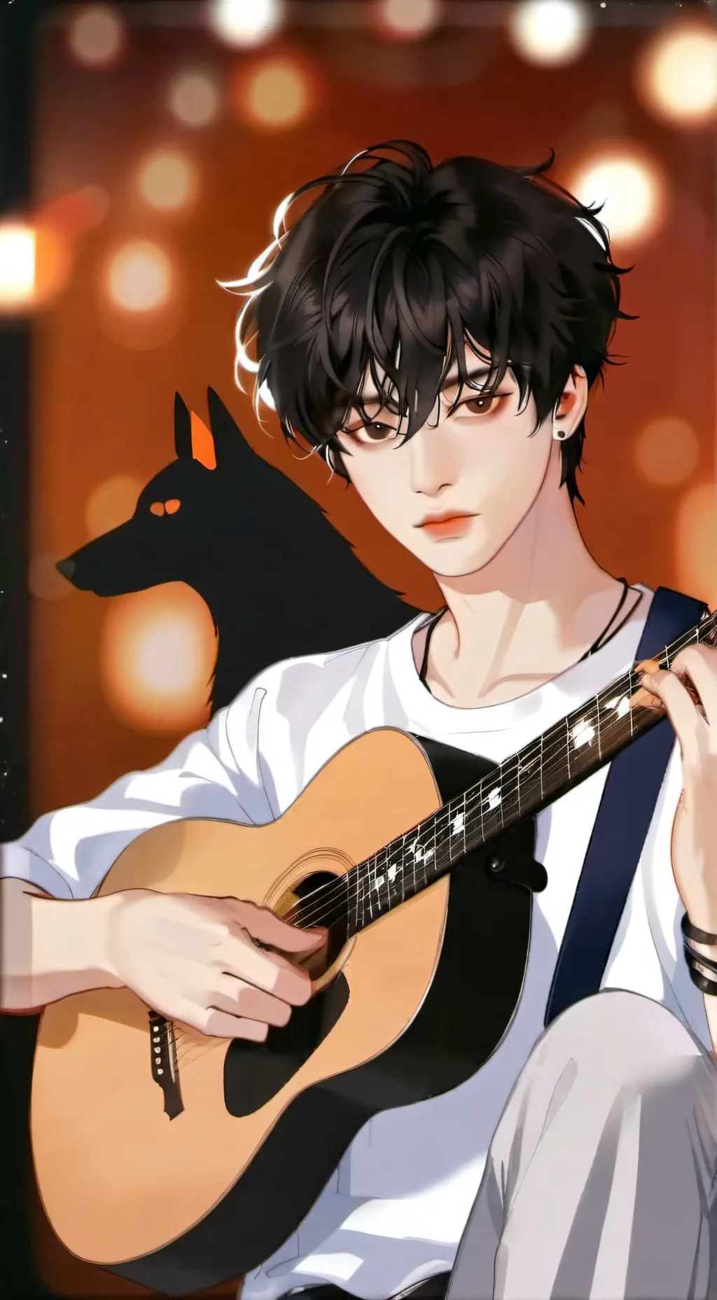 ai character: PARK CHANYEOL background