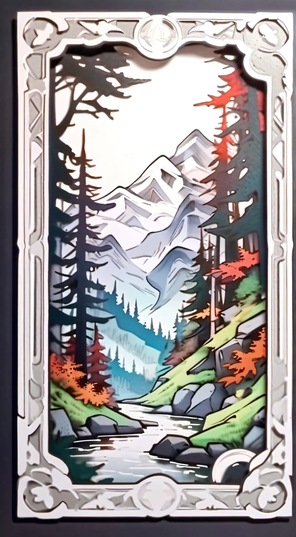 ai character: Beyond the clouds  background