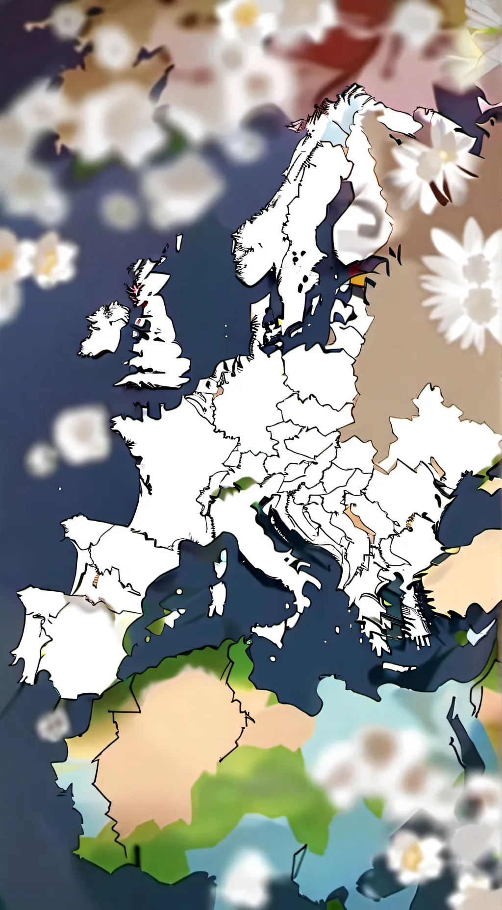 ai character: Countryballs ww3 background