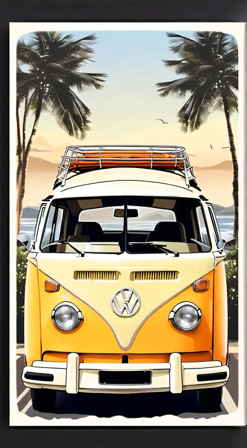 ai character: Volkswagen Type 2 background