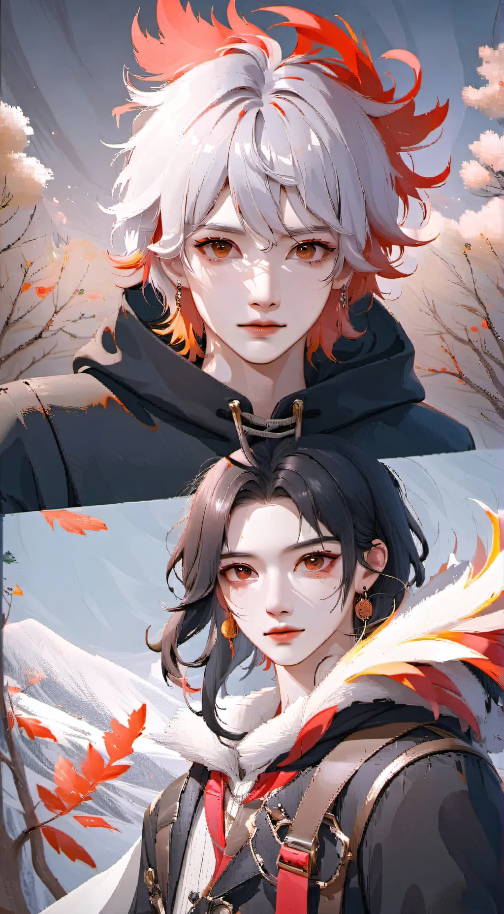 ai character: sacha et Alex background