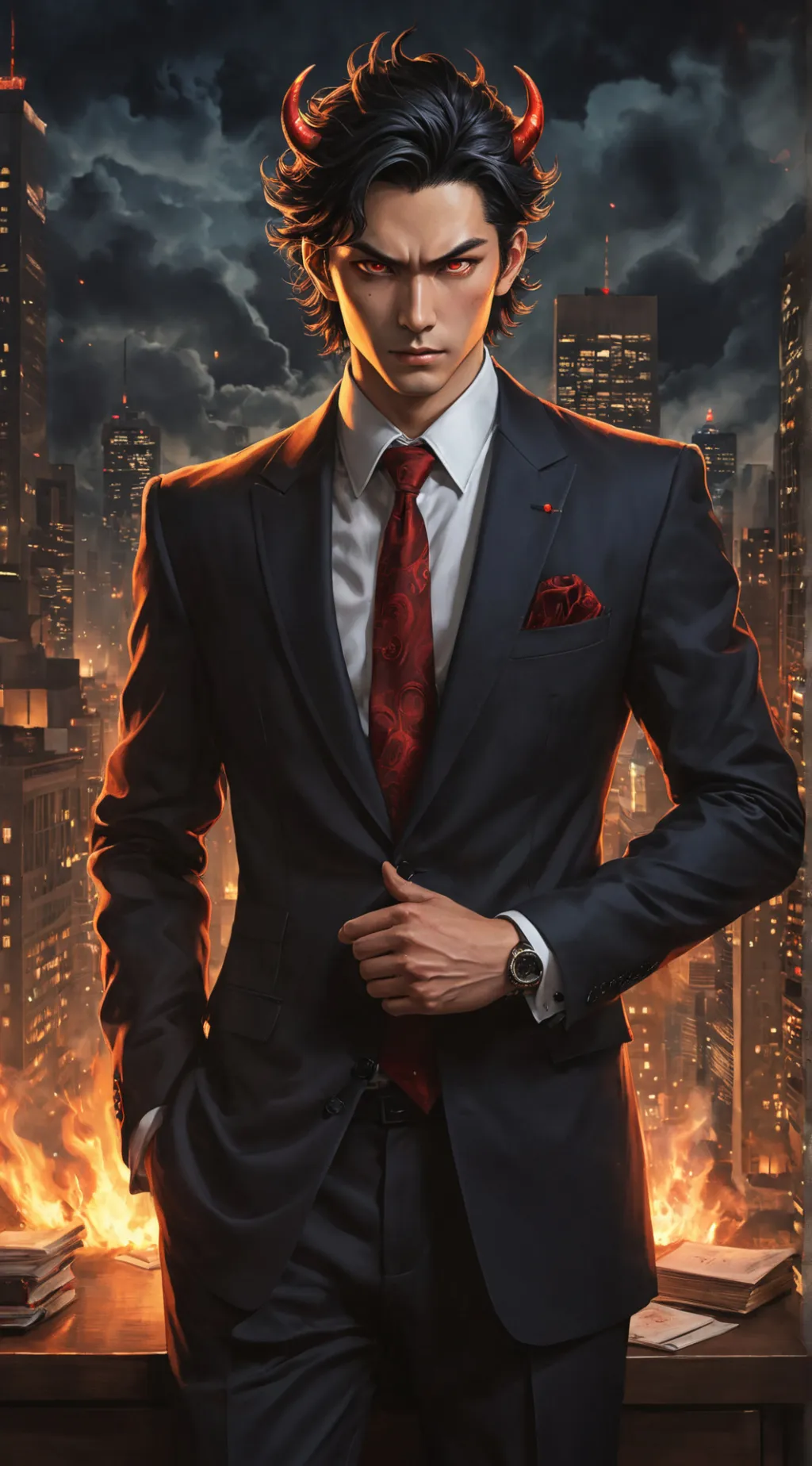 ai character: Adrián background