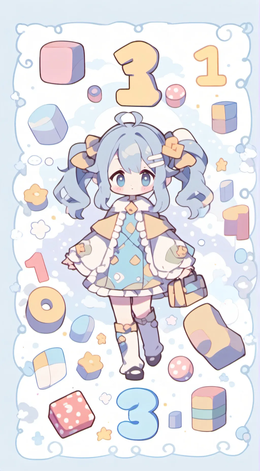 ai character: numberblox 2  background