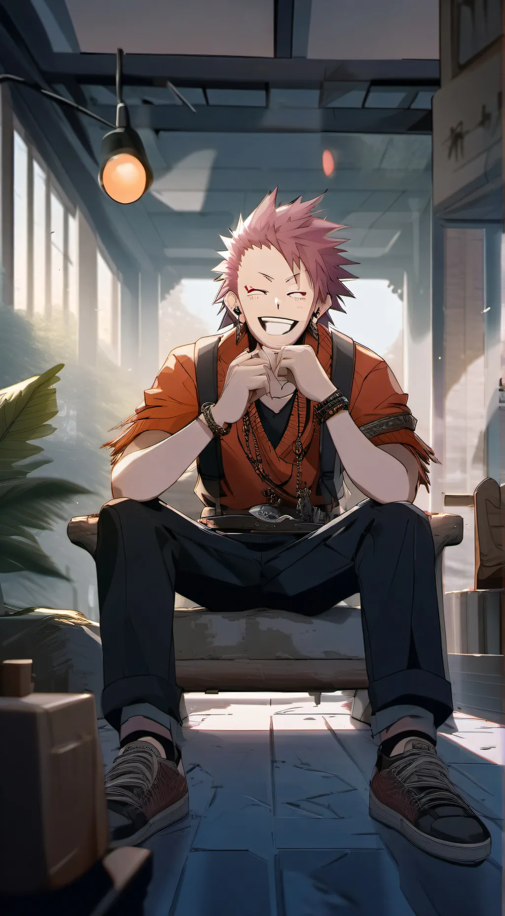 ai character: Bf kirishima  background