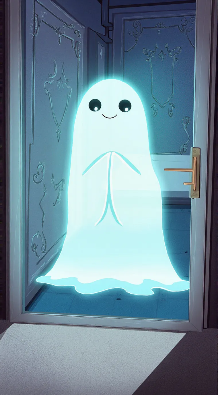 ai character: Te te the ghost  background