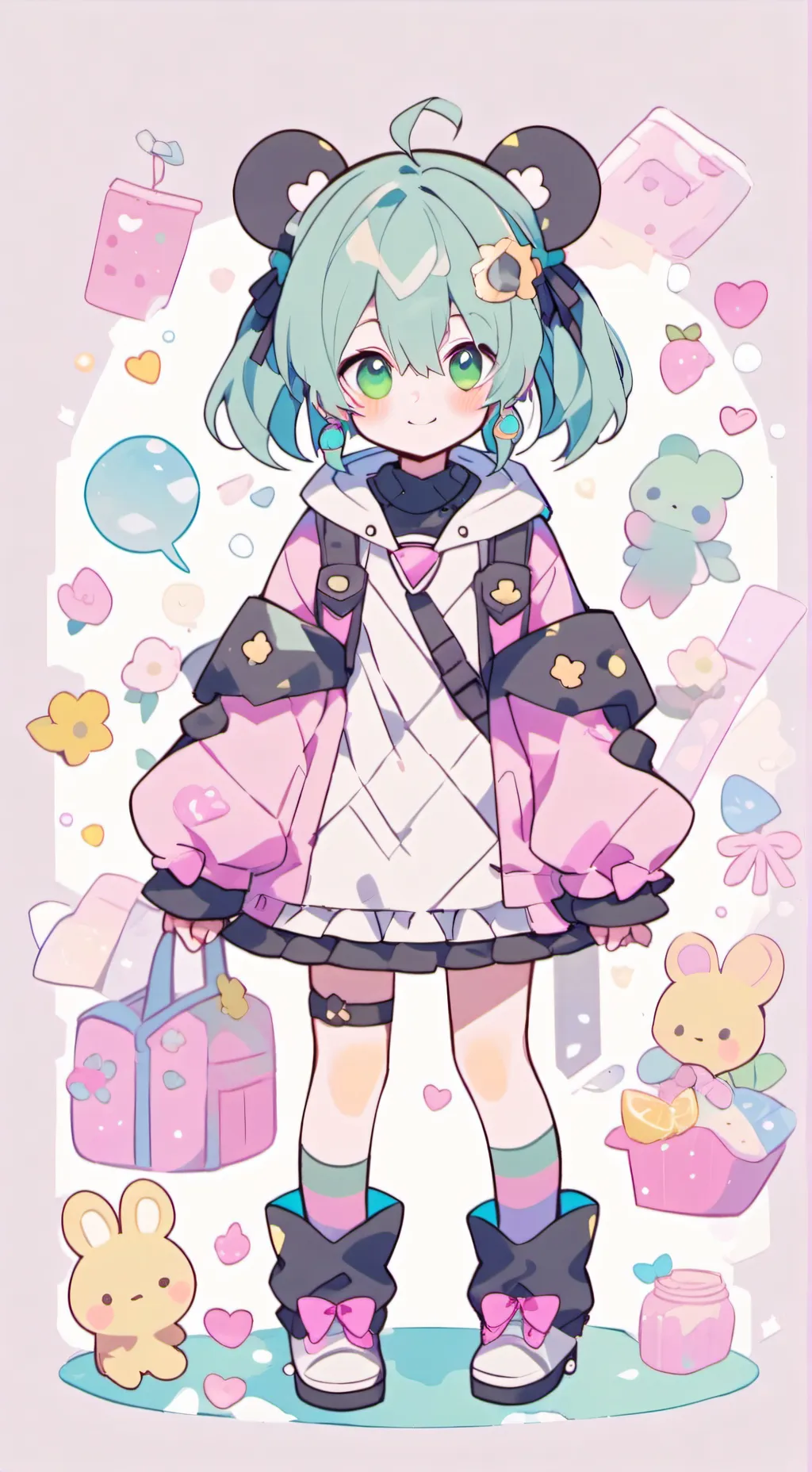 ai character: Miku background