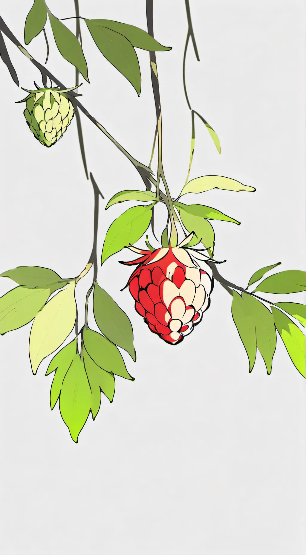 ai character: raspberry  background