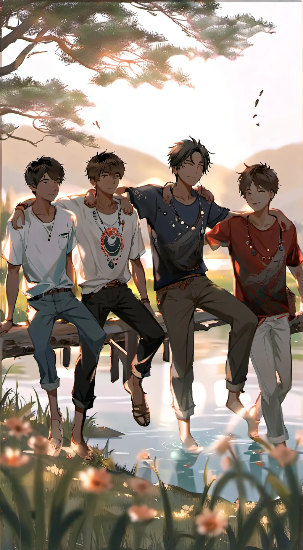 ai character: group chat  background