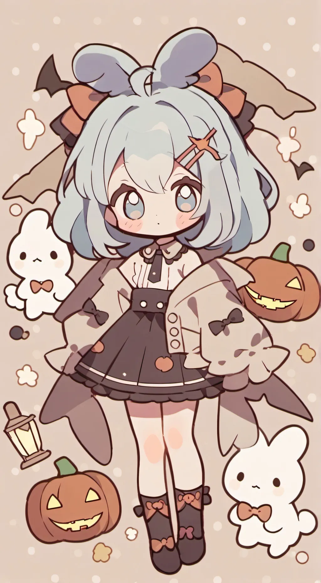 ai character: Kuoi ~Halloween v~ background