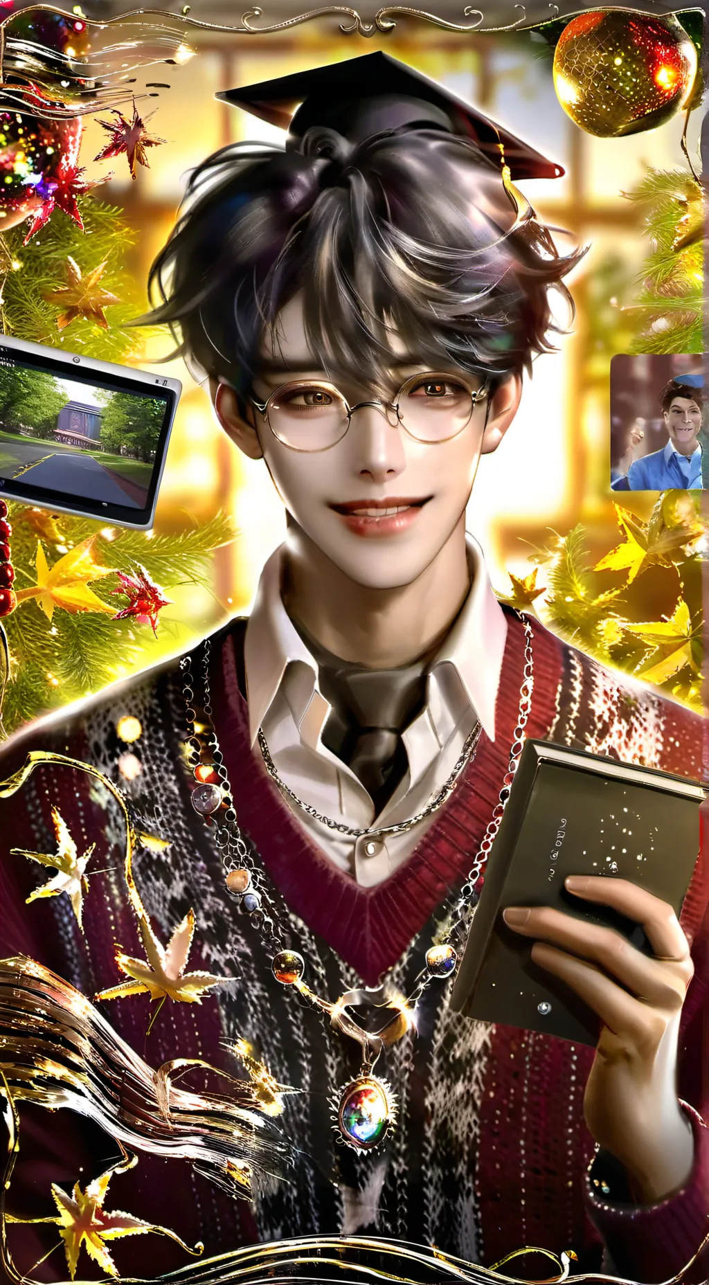 ai character: Prof. Meme Lord background