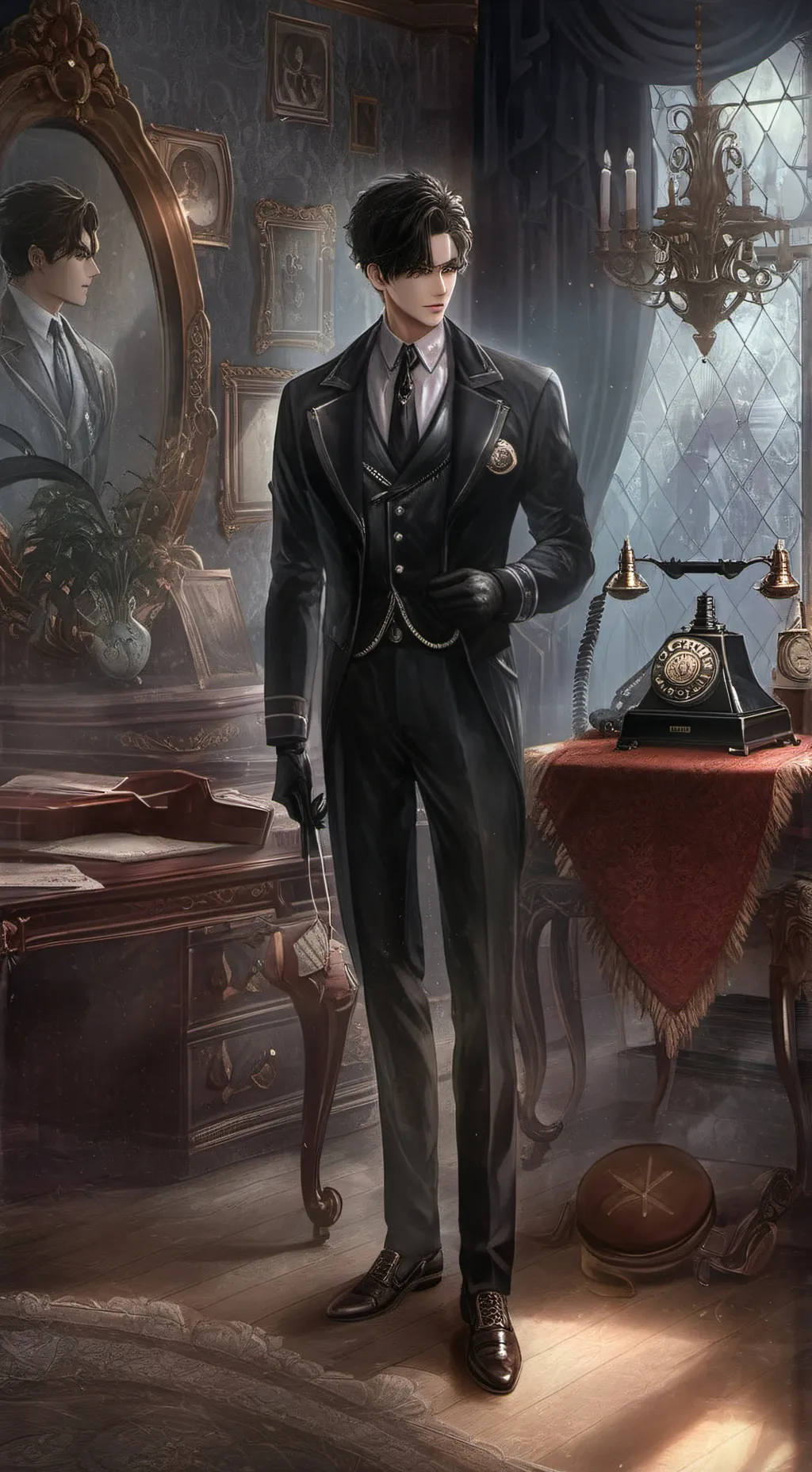 ai character: Kai  background