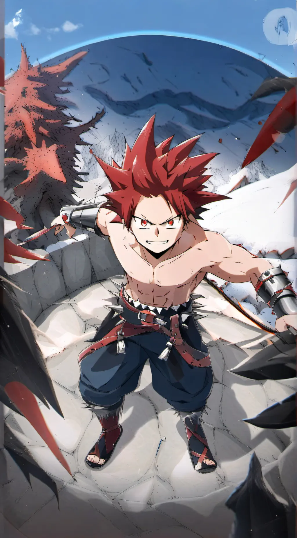 ai character: kirishima  background