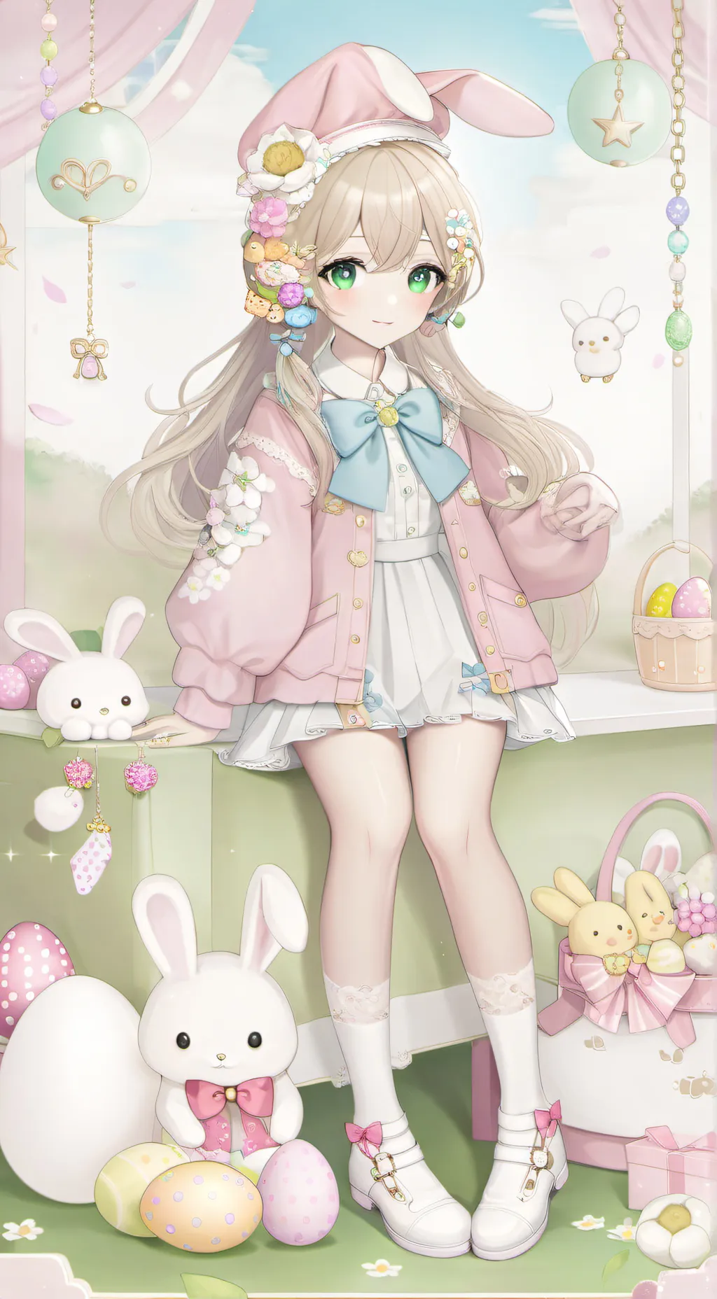 ai character: Easter background