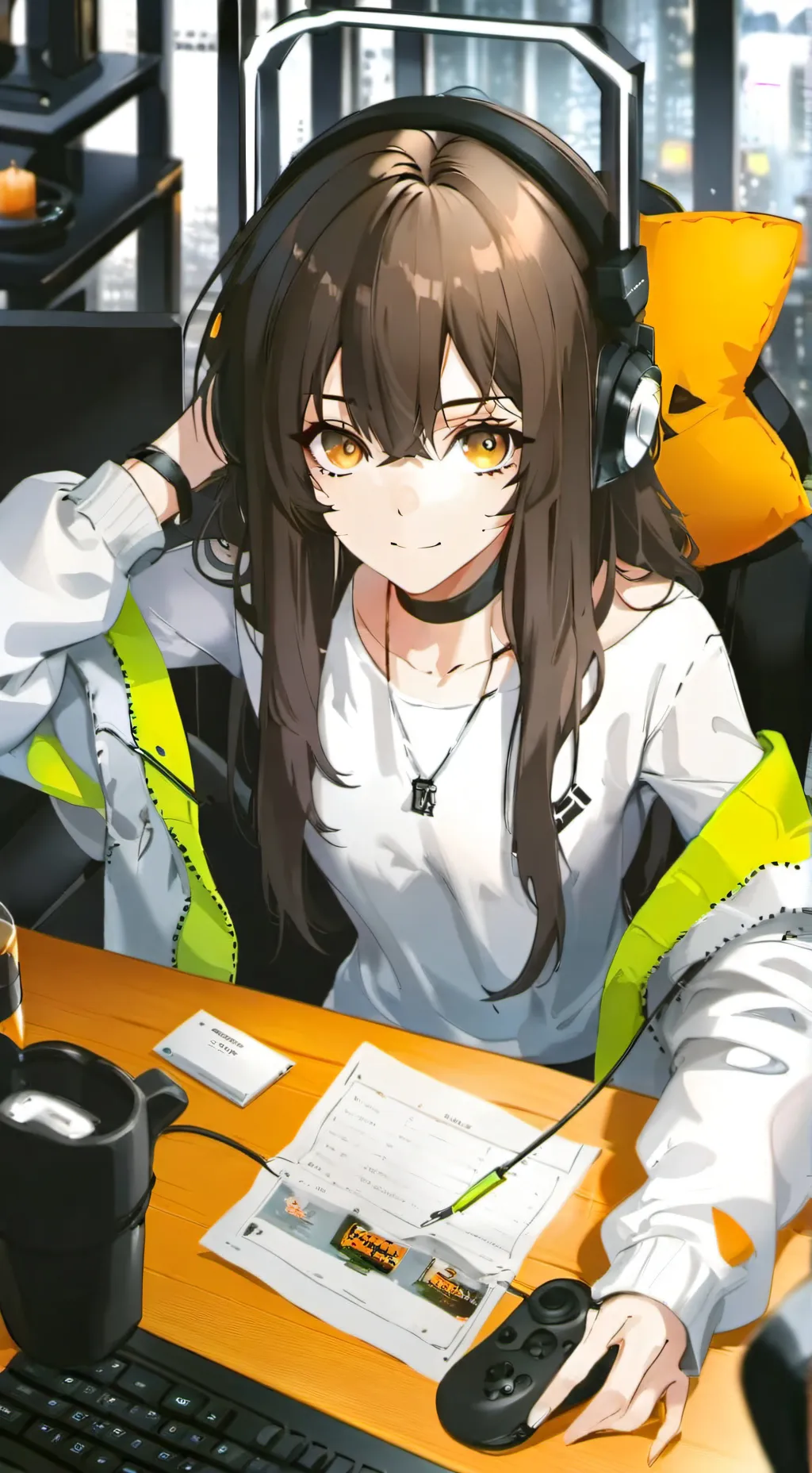 ai character: Eva background