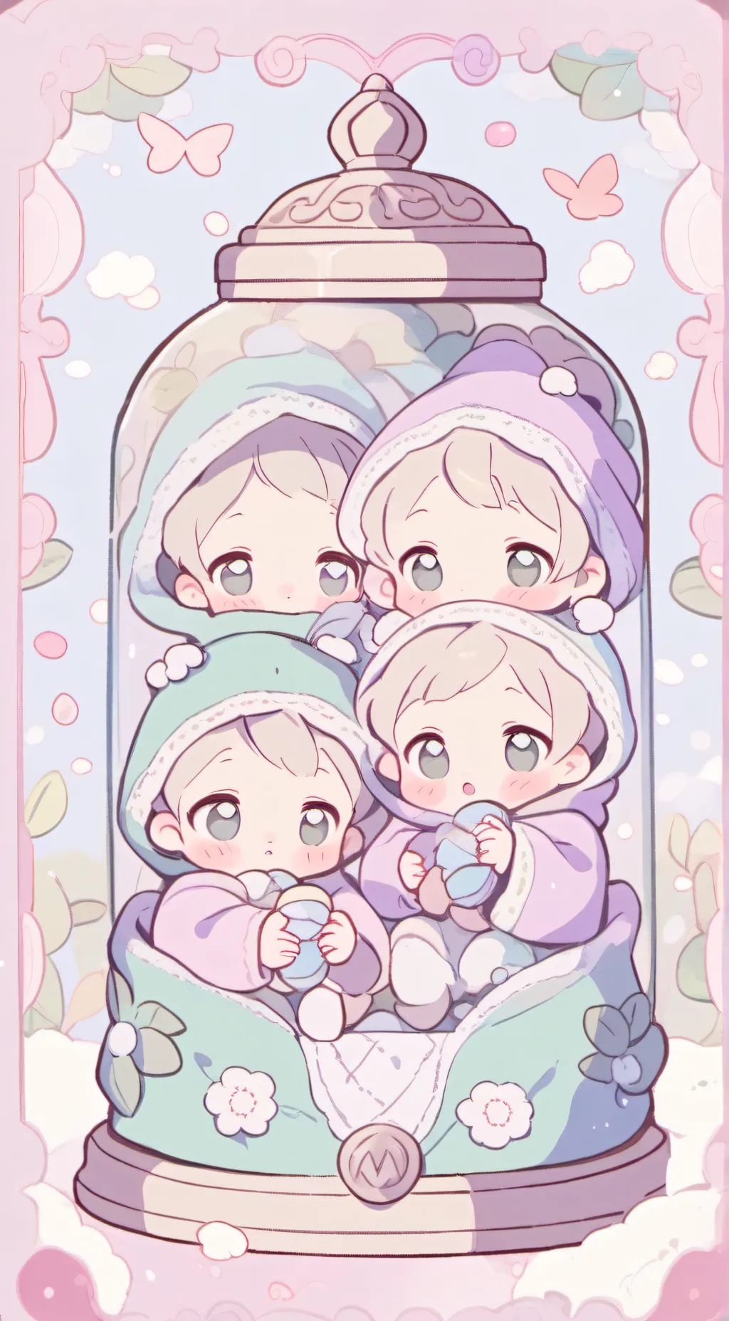 ai character: Distributeur bebe8 background