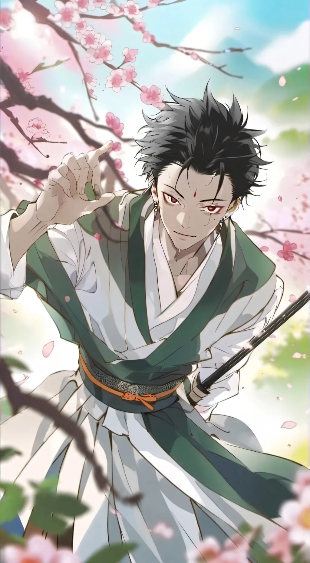 ai character: sukuna versus kny! background