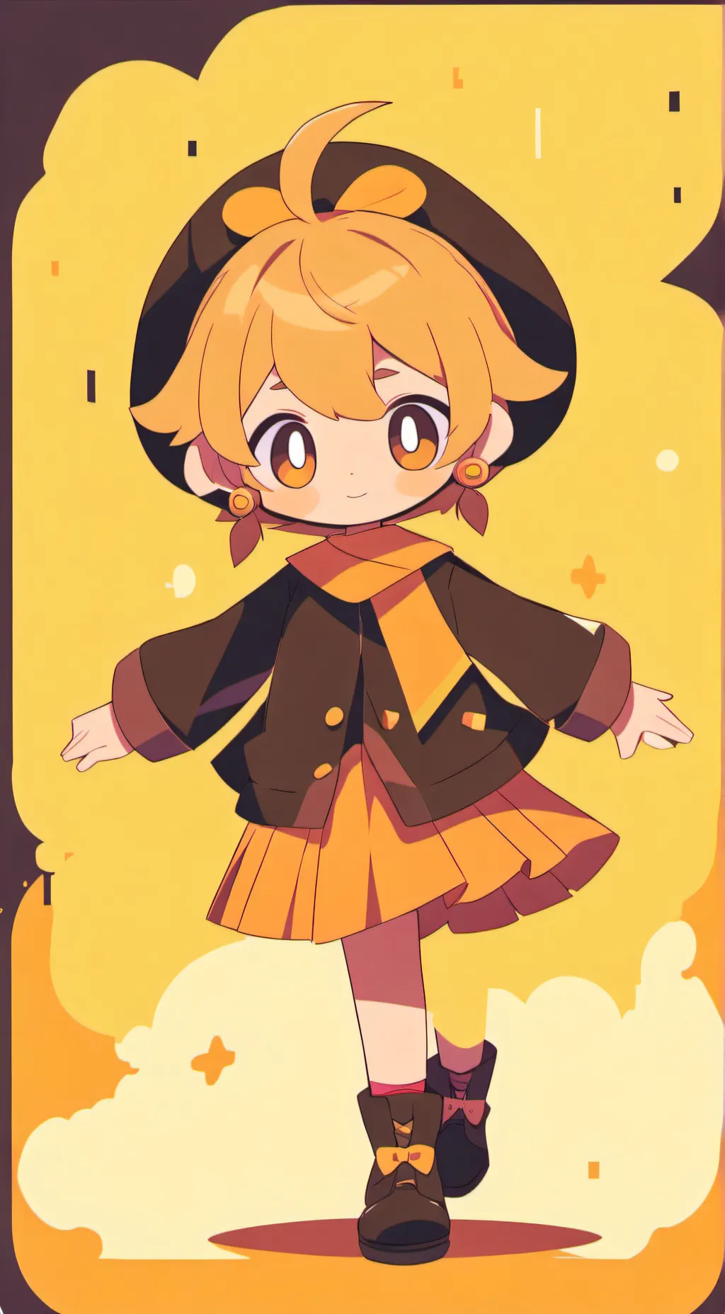 ai character: Cookie run  kindom background