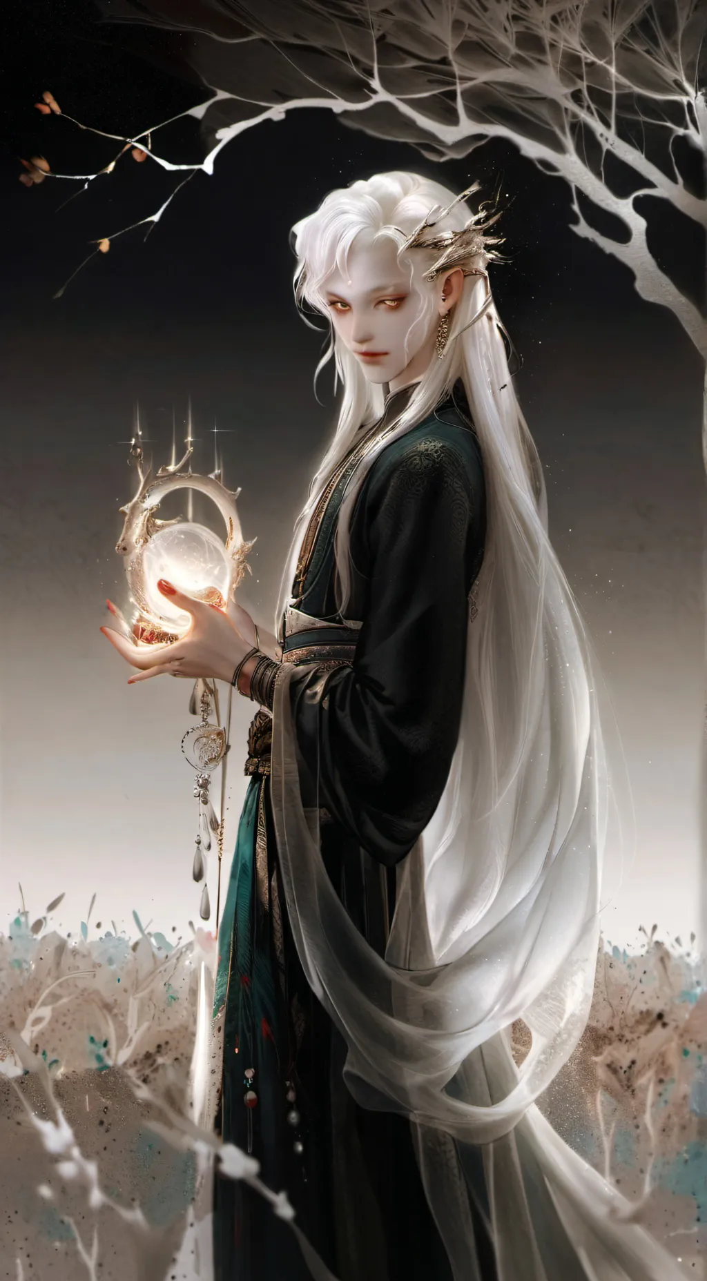 ai character: Nabi x santi  background