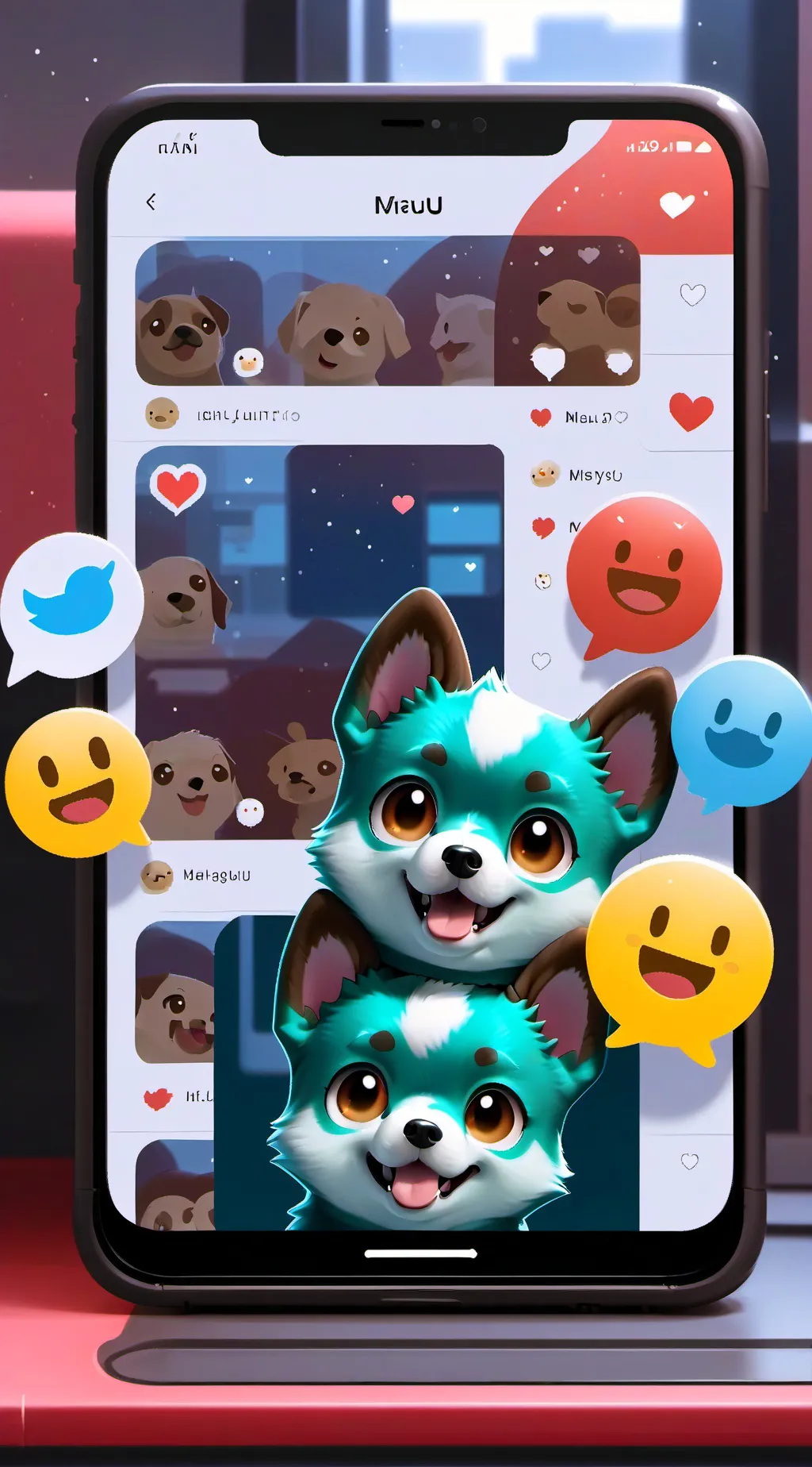 ai character: Emoji Story  background