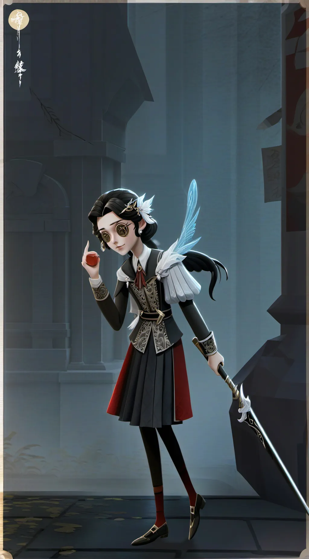 ai character: Haunted connie~ background