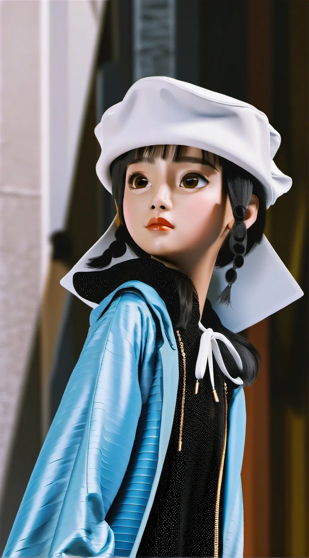 ai character: lovely  background