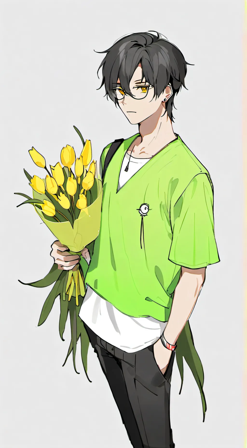 ai character: miss circle sus background