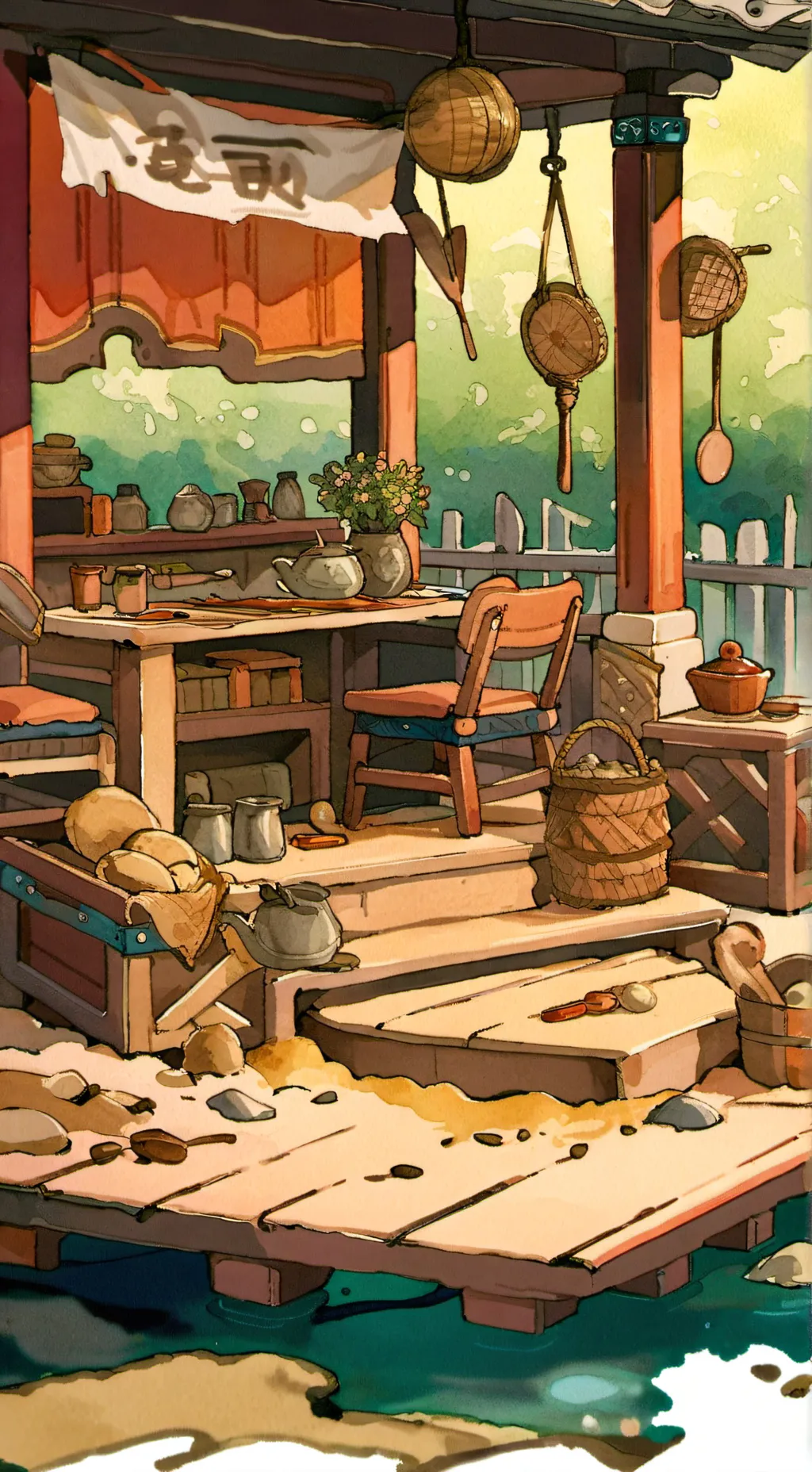 ai character: Emoji cat sandbox background