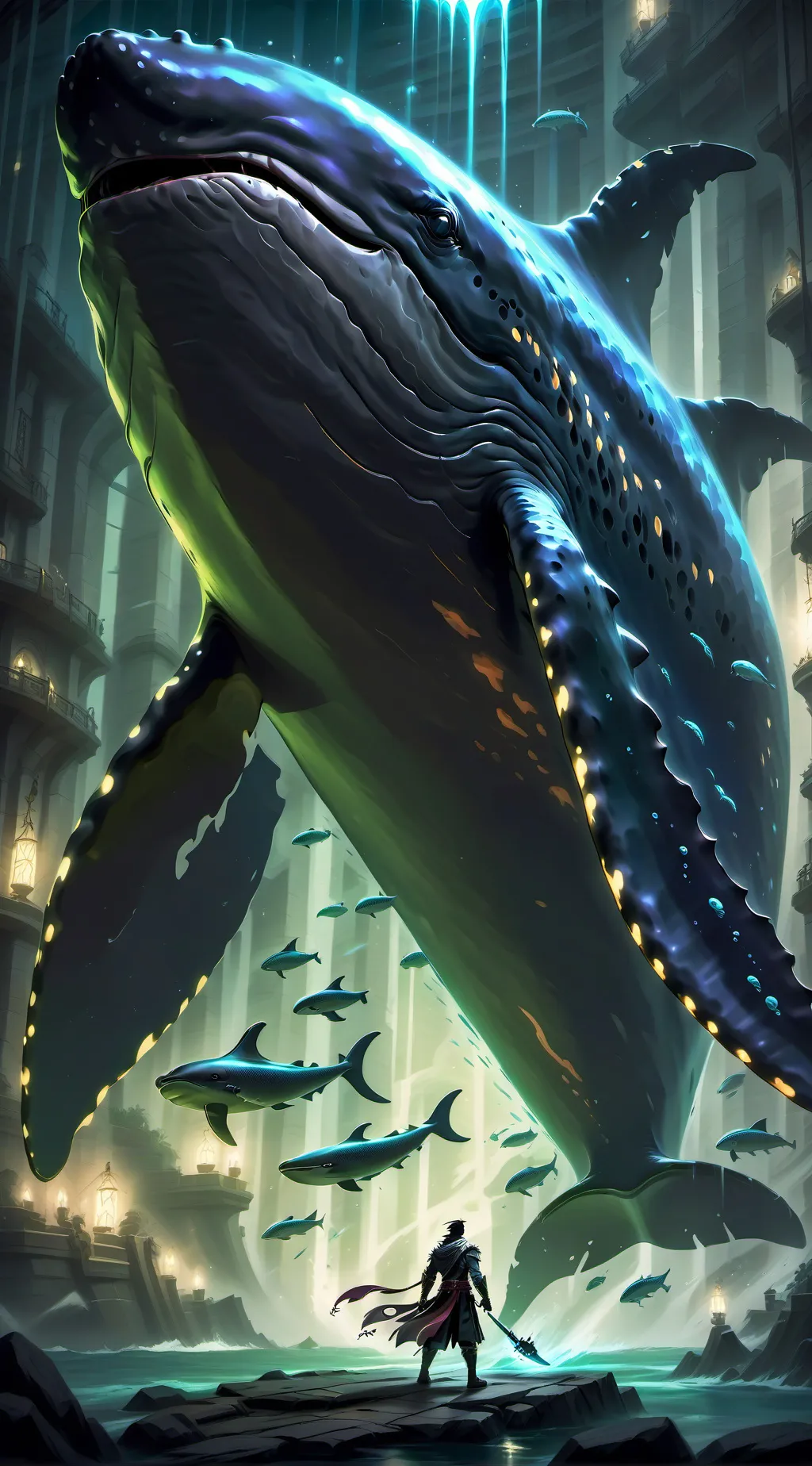 ai character: Mr whale pro background