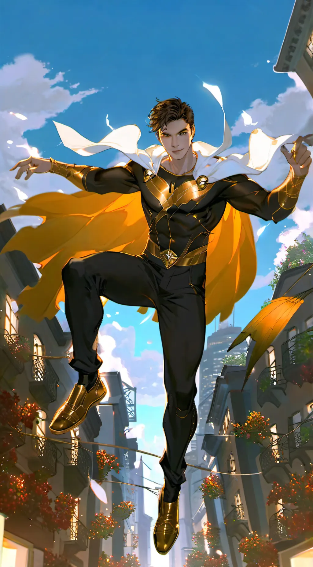 ai character: Super Hero RP background