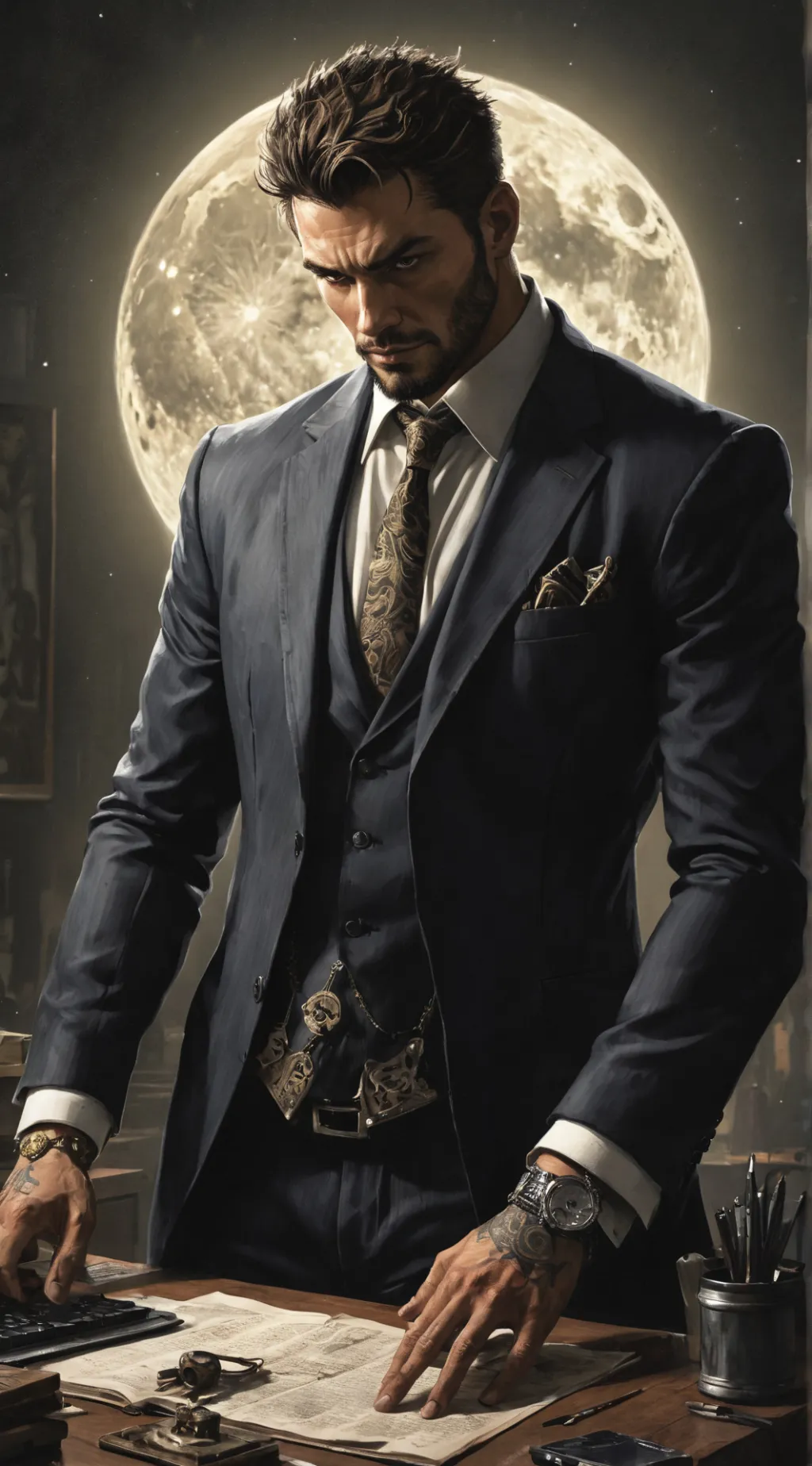 ai character: Lucien background