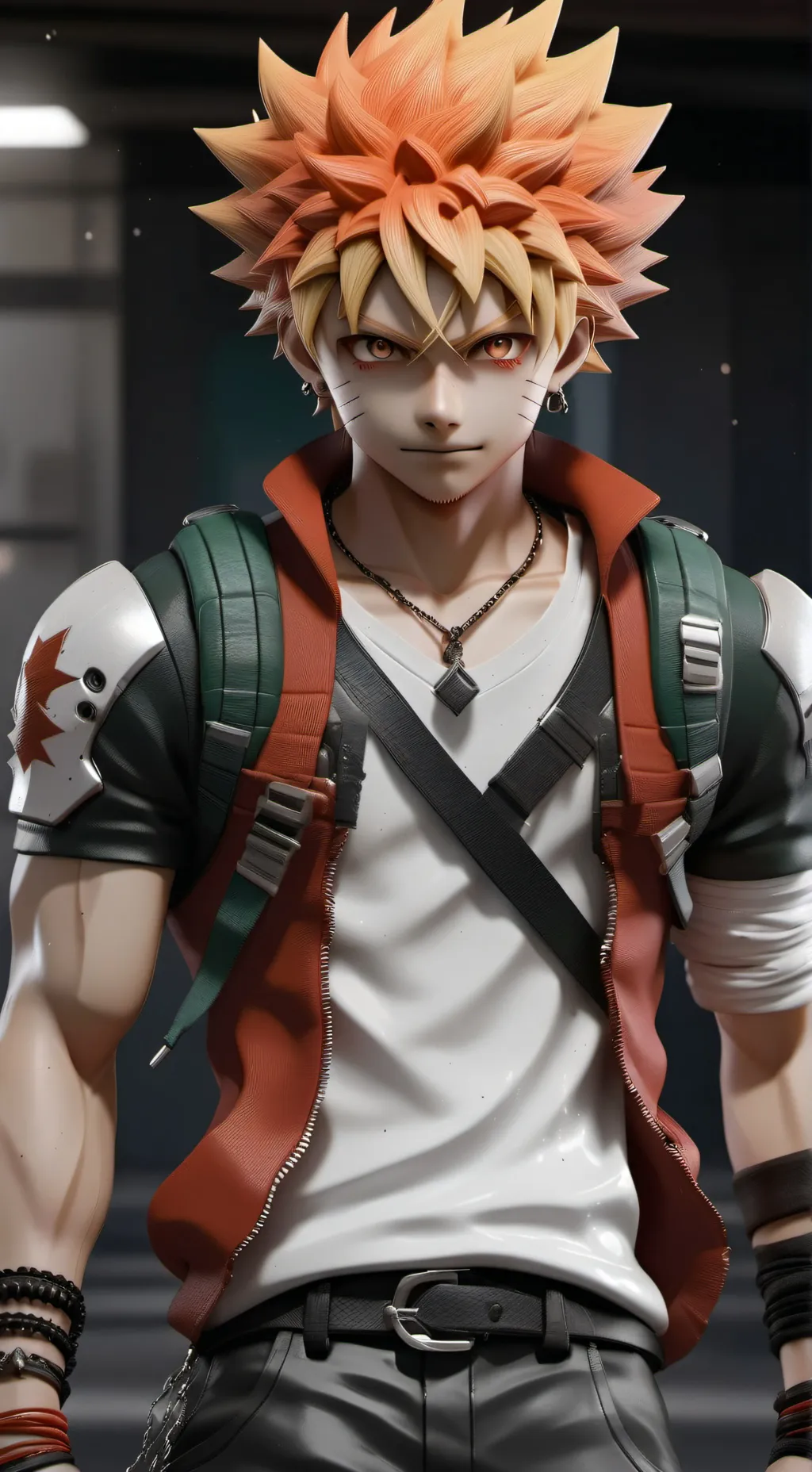 ai character: bakugo  background