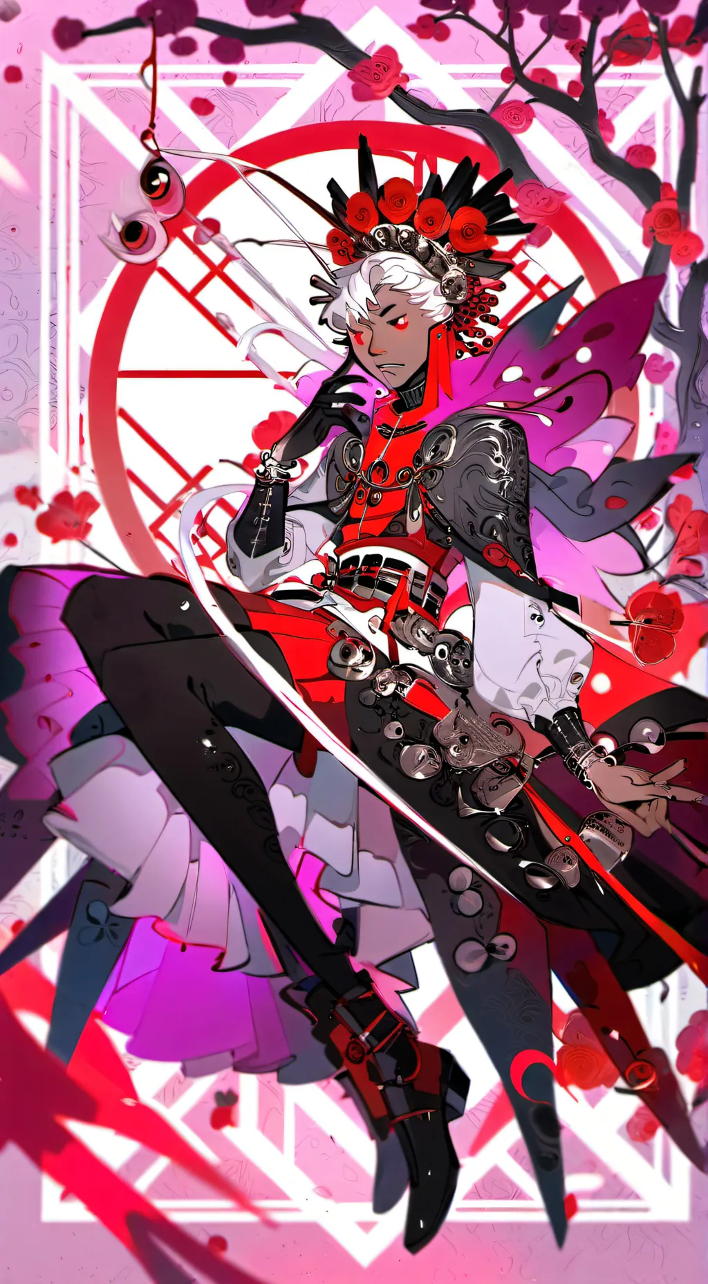 ai character: ♥︎vees♥︎ background