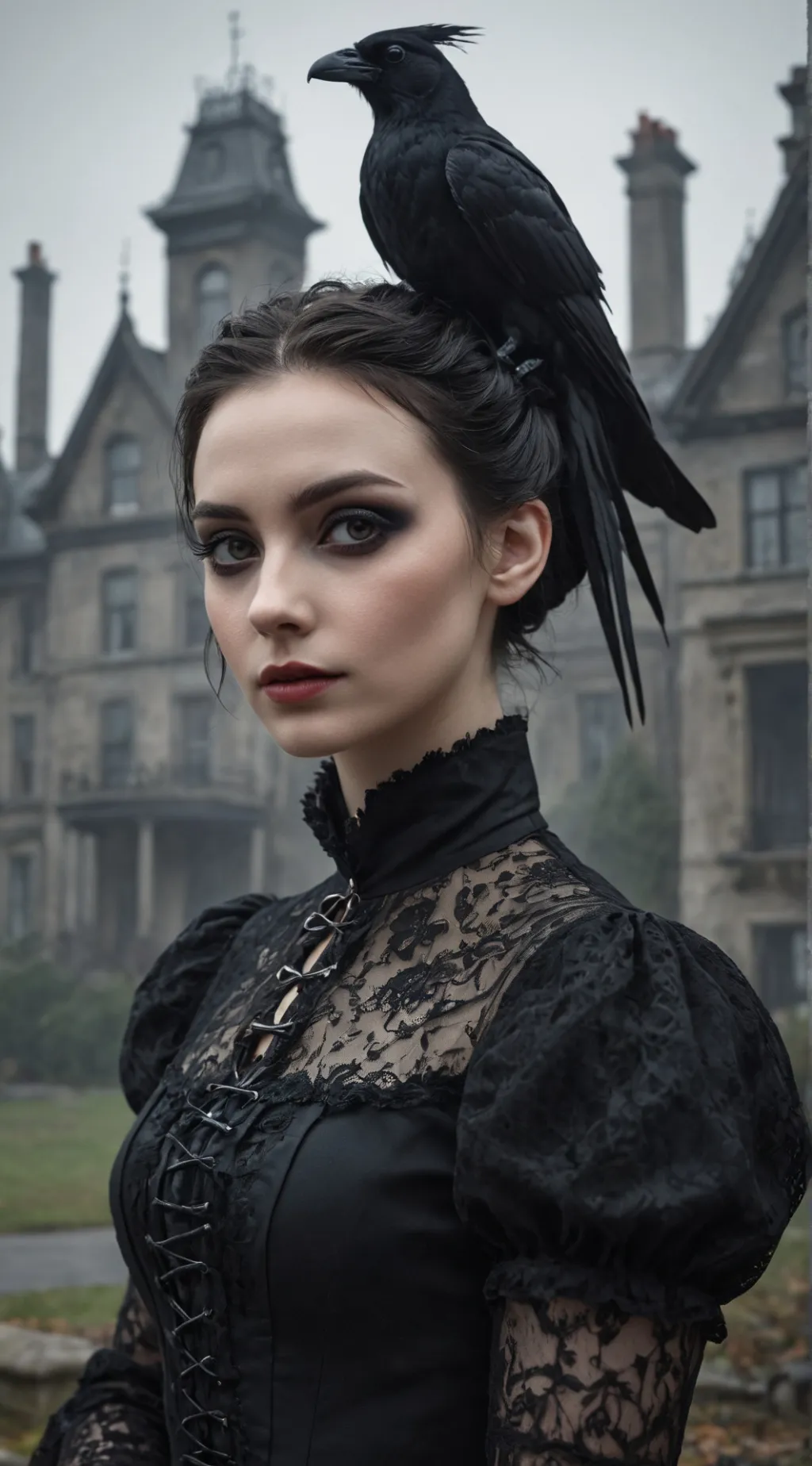 ai character: Wednesday Addams background