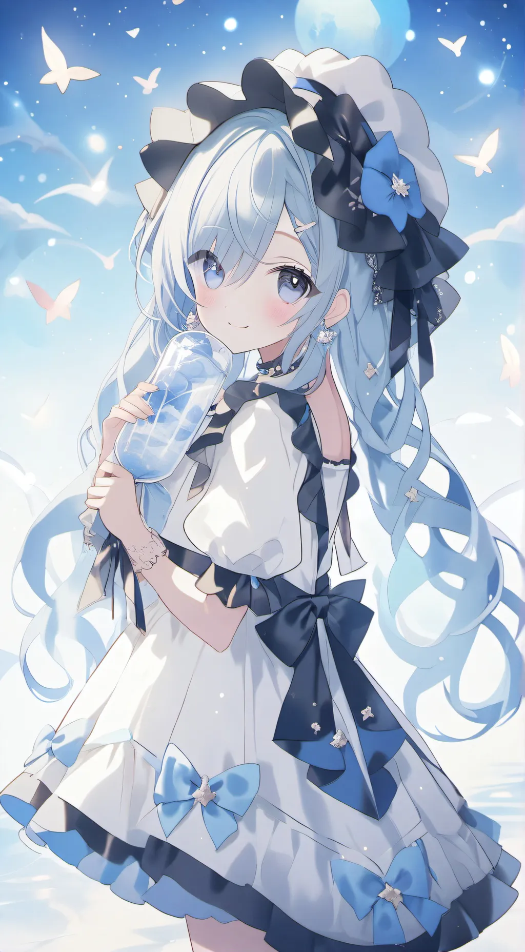 ai character: baby sitter Leïla  background