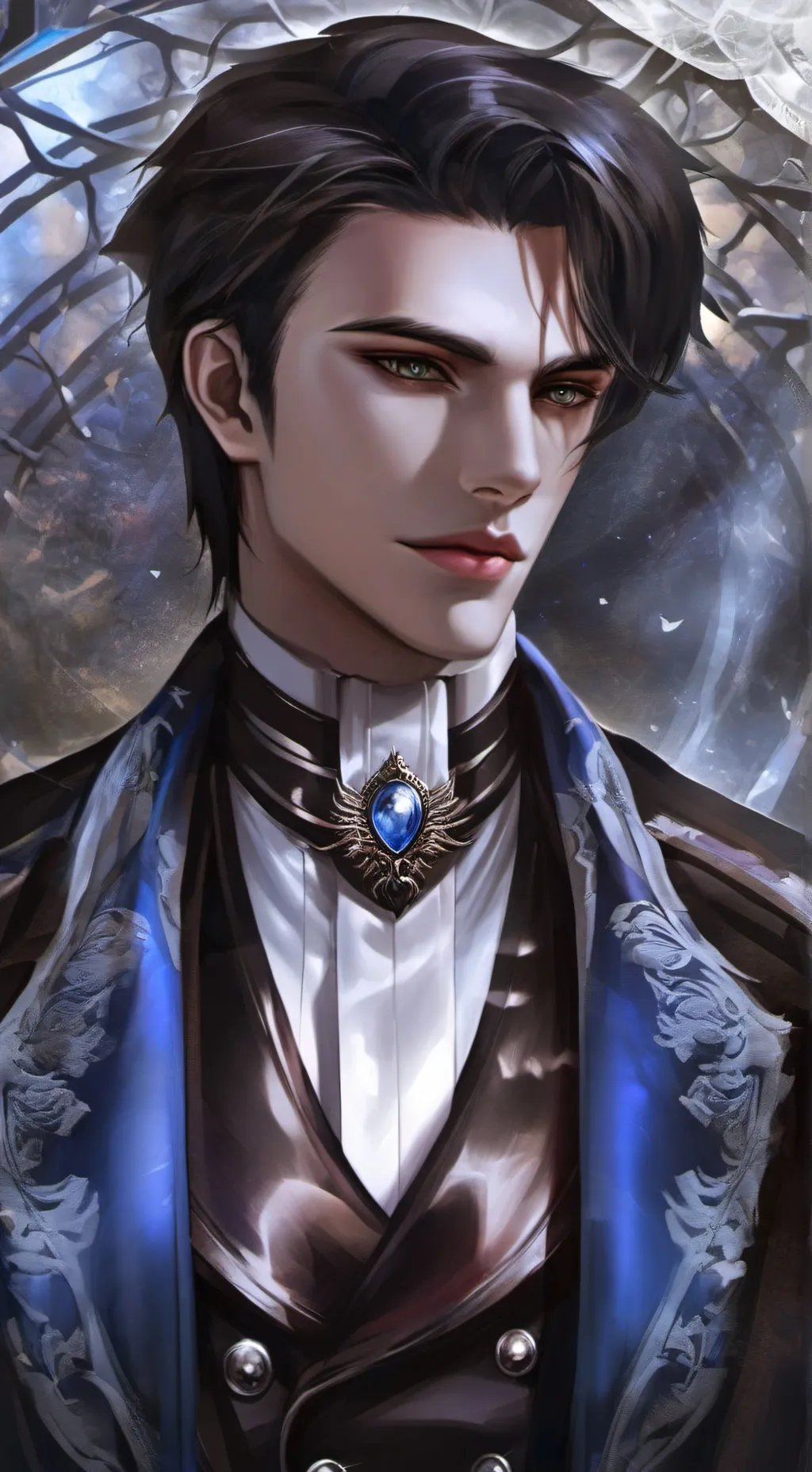 ai character: Lysandre  background