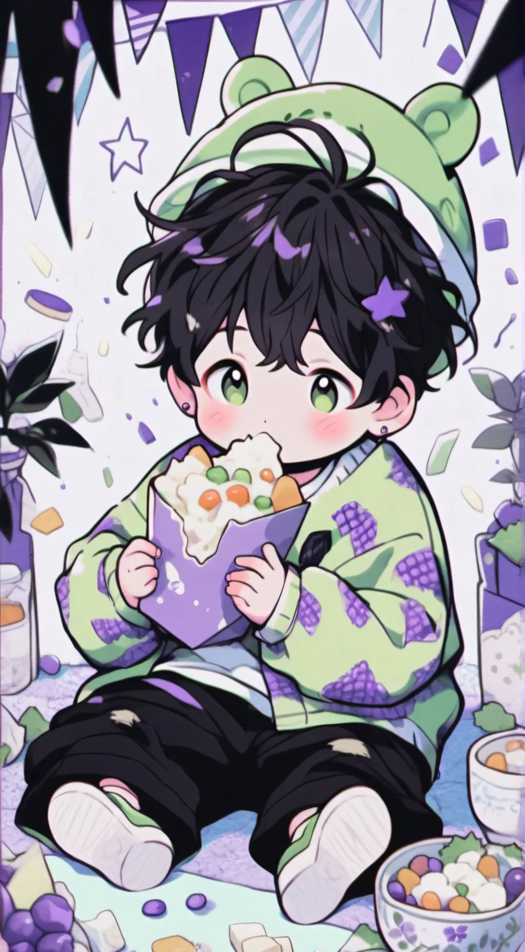 ai character: Jimmy alan... background